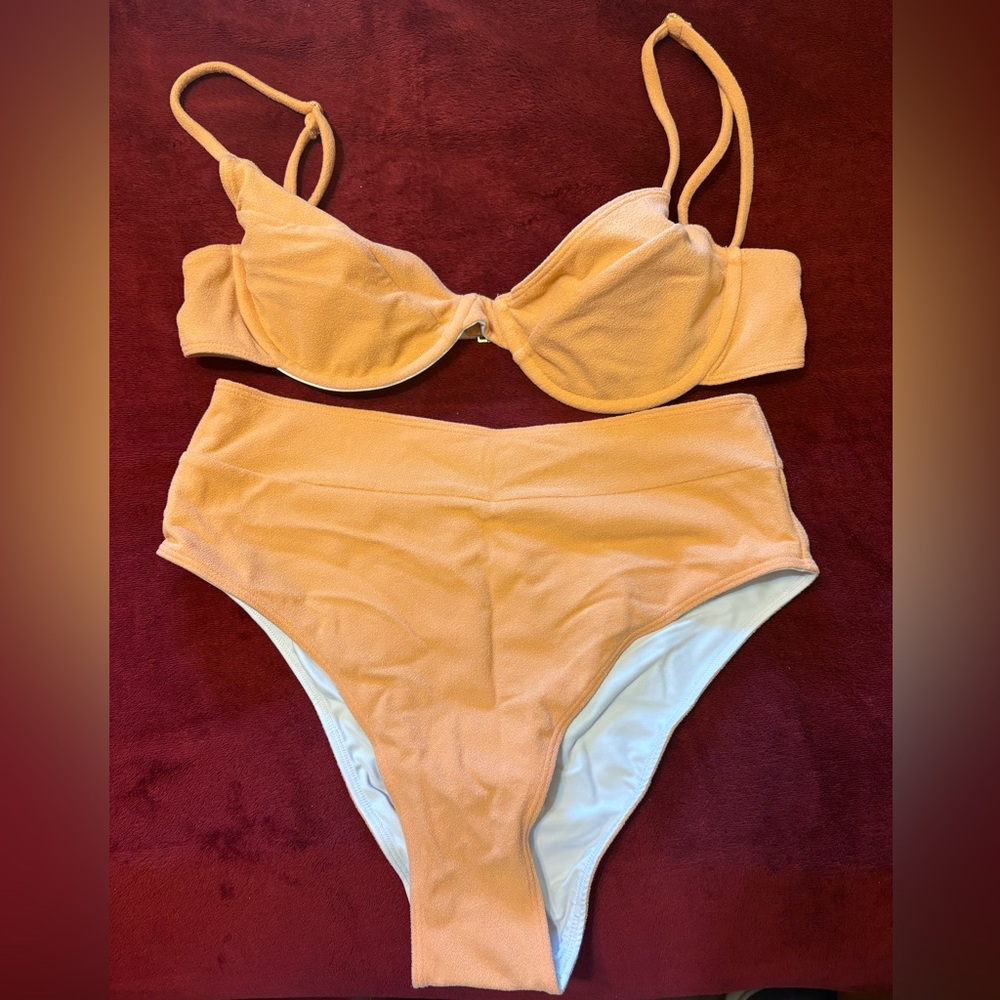 Sun Bleached Apricot Bikini Set